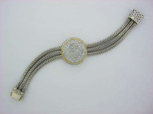 Silver Bracelet with Cubic Zirconia